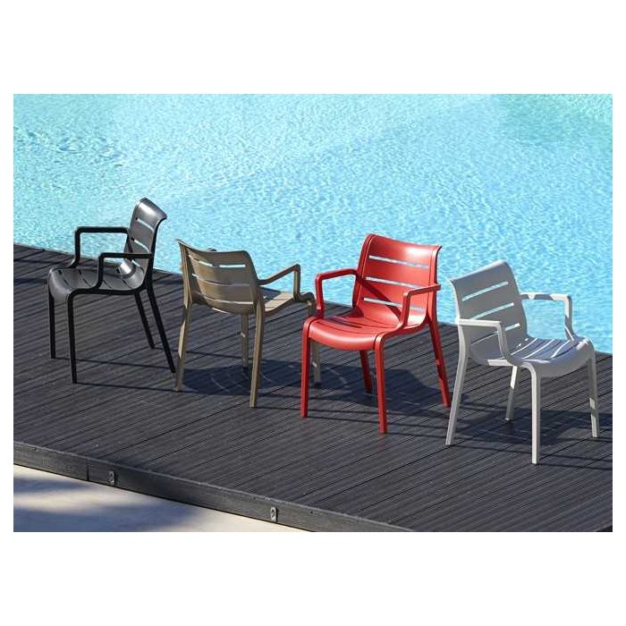 SUNSET - Contract armchair Stackable technopolymer bar restaurant hotel SCAB DESIGN certified