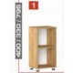 ADONIA S - Armadio ufficio a scaffali contract office in legno NM*  scuola, studio, hotel, albergo