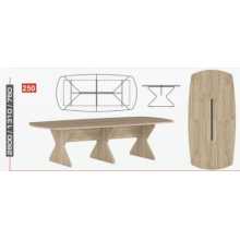 BUSINESS C - Meeting table in melamine wood for conference room, hotel room hotel
