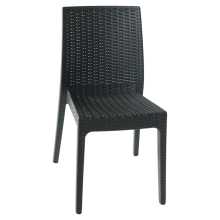 Selene - Bar chair Stackable rattan-like outdoor garden restaurant hotel hotel-CATAS