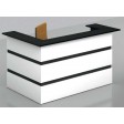 AMATI - Laminated wood reception desk. Suitable for offices, hotels, SPAs