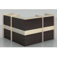 ORDOS-Melamine wood reception desk counter for office, hotel, spa