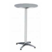 R60-A -  Round aluminium table with central leg  diam. 60x100cm for bar, restaurant ,pool, hotel