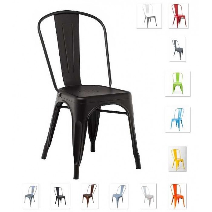 Metal - Contract steel bar chair like Tolix. Suitable for home, bar, pub, restaurant