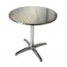R60 - Round aluminium table with central leg for bar, restaurant ,pool, hotel