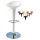 SGABELLO BAR MEZZALUNA ABS GAMBA CROMATA
