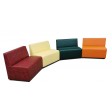 DONICA - Contract customized bar sofa and armchair for local in eco-leather (ecological leather), fabric