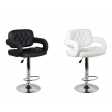 CHIC - Eco-leather bar stool (black or white). Suitable for home, office, bar, restaurant, hotel., hair salon.