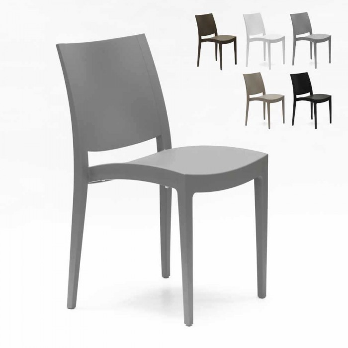 BOHEME - STACKABLE POLYPROPYLENE IMITTAION RATTAN CHAIR. SUITABLE FOR  FOR BAR, RESTAURANT, SWIMMING POOL, HOTEL GRAND SOLEIL