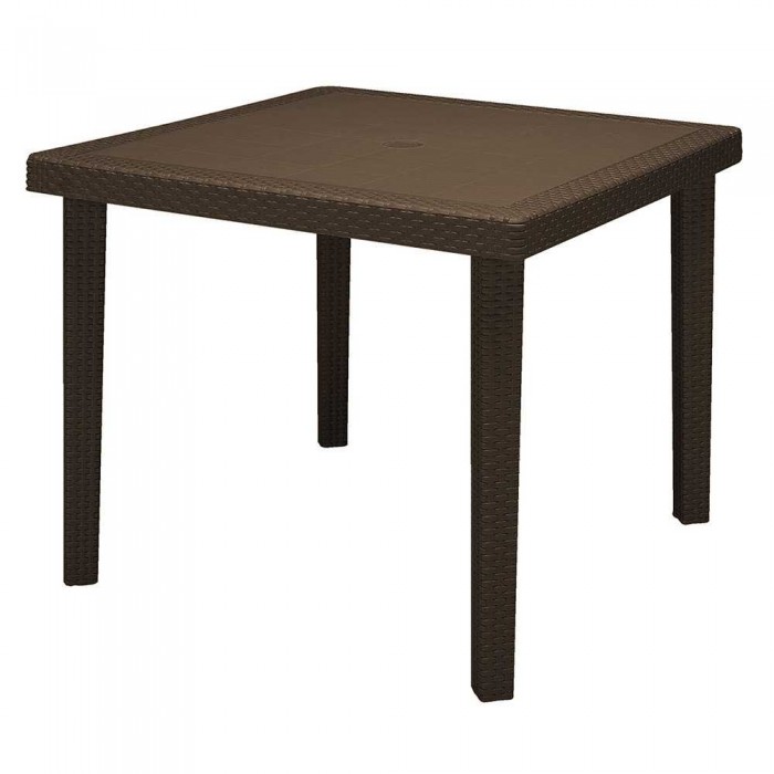 BOHEME - Grand Soleil polyrattan square contract table 90X90 for garden, bar, restaurant, pizzeria