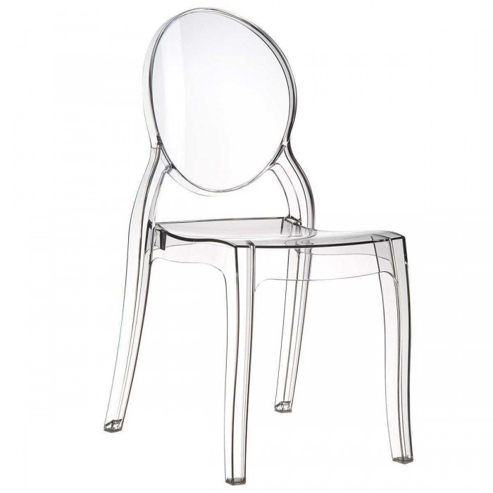 Chantal Chair - Sedia design Impilabile policarbonato simil Victoria Ghost