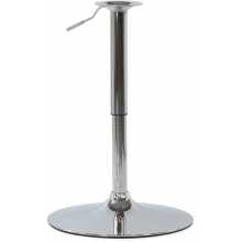 Saturno R 81- 107 - Round chrome-plated steel base adjustable height 81-107 cm. Suitable for bar, restaurant, pub, hotel