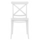 CROSS PP – Sedia impilabile polipropilene design retrò paesana vintage bar ristorante catering matrimonio wedding