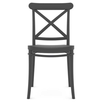 CROSS PP – Sedia impilabile polipropilene design retrò paesana vintage bar ristorante catering matrimonio wedding