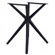 VEGA - Black polypropylene base, modern design, 4 cross-legged, sturdy and lightweight, for round or square table tops