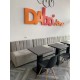 Dali - Divanetto bar poltroncina Contract personalizzati per locali in ecopelle, tessuto, velluto