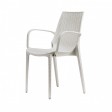 Lucrezia -Stackable polypropylene armchair. Suitable for outdoor facilities, hotel , bar, restaurant, pool, scab design