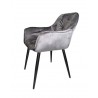 CHARME V - Upholstered velvet armchair retro vintage design bar pastry shop restaurant pizzeria pub