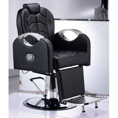Sedia poltrona parrucchiere barbiere professionale mod.6885 reclinabile, alzabile per salone parrucchiere