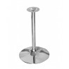 Saturno R 72 - Round chrome-plated steel base H 72cm. Suitable for bar, restaurant, pub, hotel