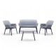 SET RATTAN VENEZIA 2 - Set 4 persone in polipropilene rattan (BICA Italy) bar ristorante pizzeria pub catering