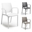 VOLGA ARMCHAIR - Stackable Polypropylene/Fiberglass Armchair (BICA ITALY) for Bar, Restaurant, and Pizzeria