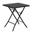 PANAREA - Folding outdoor table 60x60x70cm in black painted metal for bars and pizzerias