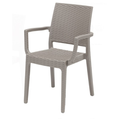 Sibilla - Chair (armchair) bar Stackable rattan-like outdoor garden restaurant hotel hotel-CATAS