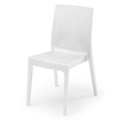 Selene - Bar chair Stackable rattan-like outdoor garden restaurant hotel hotel-CATAS