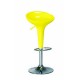 IRIS - Sgabello bar in plastica ABS gamba cromata per casa, ufficio, bar, ristorante, hotel