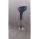 IRIS - Sgabello bar in plastica ABS gamba cromata per casa, ufficio, bar, ristorante, hotel