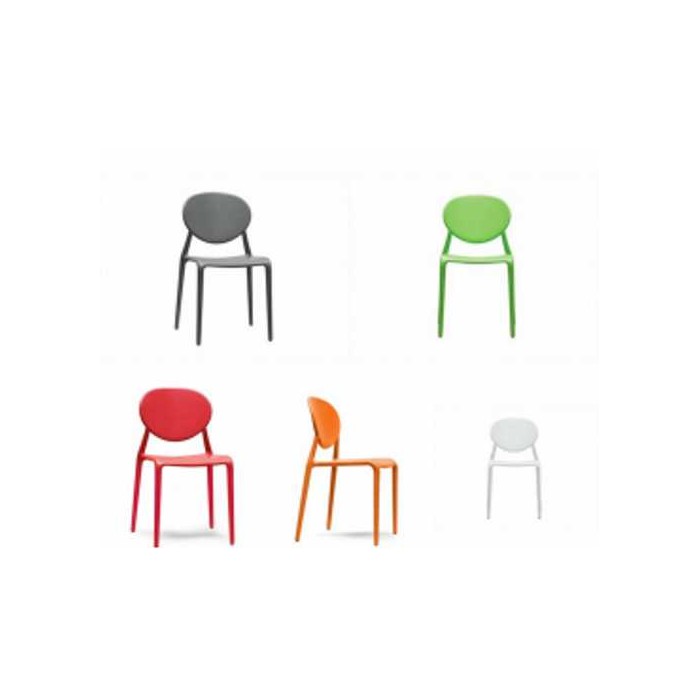 GIO - Outdoor ergonomic polypropylene stackable chair. Suitable for bar, restaurant, pool, hotel, grand soleil, SCAB DESIGN