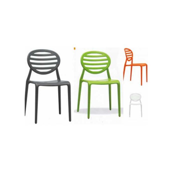TOP GIO - Outdoor ergonomic polypropylene stackable chair. Suitable for bar, restaurant, pool, hotel, grand soleil, SCAB DESIGN