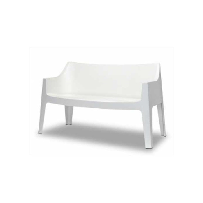 COCCOLONA - SET DA DUE DIVANETTI IN POLIPROPILENE IMPILABILE DA ESTERNO PER BAR, RISTORANTE, PISCINA, HOTEL SCAB DESIGN