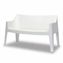 COCCOLONA - Set of 2 outdoor polypropylene stackable sofas. Suitable for bar, restaurant, pool, hotel, scab design