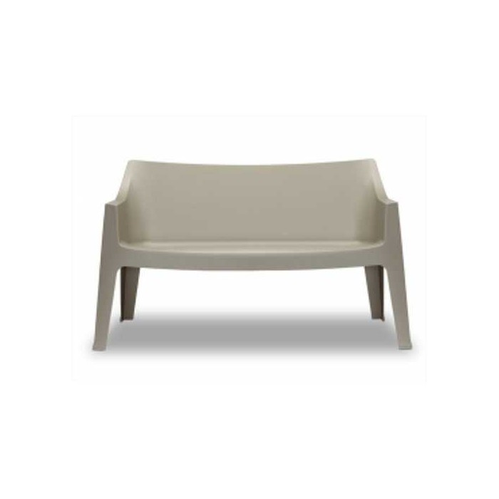 COCCOLONA - Set of 2 outdoor polypropylene stackable sofas. Suitable for bar, restaurant, pool, hotel, scab design