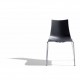 ZEBRA TECNOPOLIMERO - sedia impilabile gambe in accaio cromato per casa, ufficio, bar, ristorante, hotel SCAB DESIGN