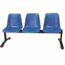 Milena - Polypropylene office bench (2, 3, 4, 5 seats) . Suitable for meeting room, waiting room, hotel