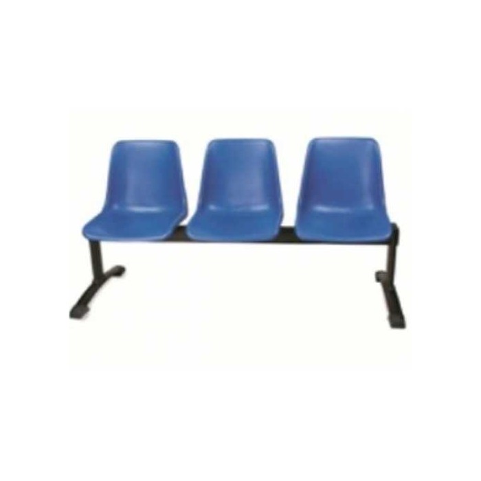 Milena - Polypropylene office bench (2, 3, 4, 5 seats) . Suitable for meeting room, waiting room, hotel