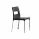 MAXI DIVA - sedia impilabile in tecnopolimero con gambe in alluminio SCAB DESIGN per bar, ristorante, hotel