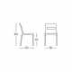 MAXI DIVA - sedia impilabile in tecnopolimero con gambe in alluminio SCAB DESIGN per bar, ristorante, hotel