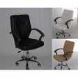 UFFICIO D3 - Eco-leather office chair.Black, white, beige