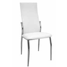 PANDORA -Eco-leather and steel chair.Suitable for bar, restaurant,  pub, pizzeria, shop, hotel, disco