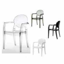 IGLOO CHAIR - Contract stackable polycarbonate chair with armrests. Suitable for bar, restaurant, pool, hotel SCAB DESIGN