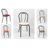 Vienna eco leather - Stackable Steel Thonet chair. Suitable for bar, restaurant, hotel