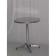 R60 - TAVOLO IN ALLUMINIO TONDO CON GAMBA CENTRALE A 4 PIEDI PER BAR, RISTORANTE, PISCINA, HOTEL, ALBERGO