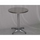 R60 - TAVOLO IN ALLUMINIO TONDO CON GAMBA CENTRALE A 4 PIEDI PER BAR, RISTORANTE, PISCINA, HOTEL, ALBERGO
