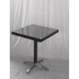 SIVIGLIA - 60X60 and 70x70 table with aluminium and rattan base and frame