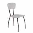 STELLA - Eco-leather and steel chair. Suitable for bar, restaurant, pub, pizzeria, shop, hotel, disco