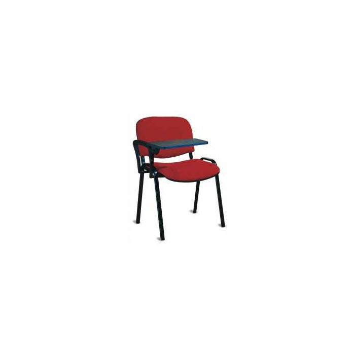 ISO-T OFFICE - OFFICE CHAIR WITH TABLET FOR VISITOR IN STANDARD OR CERTIFIED FIREPROOF FABRIC VARIOUS COLORS